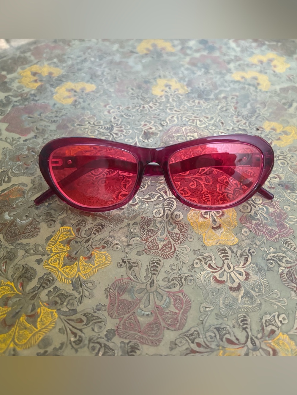 Retro/vintage rose colored prescription glasses